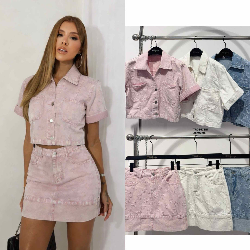 Дънков комплект Heart Denim