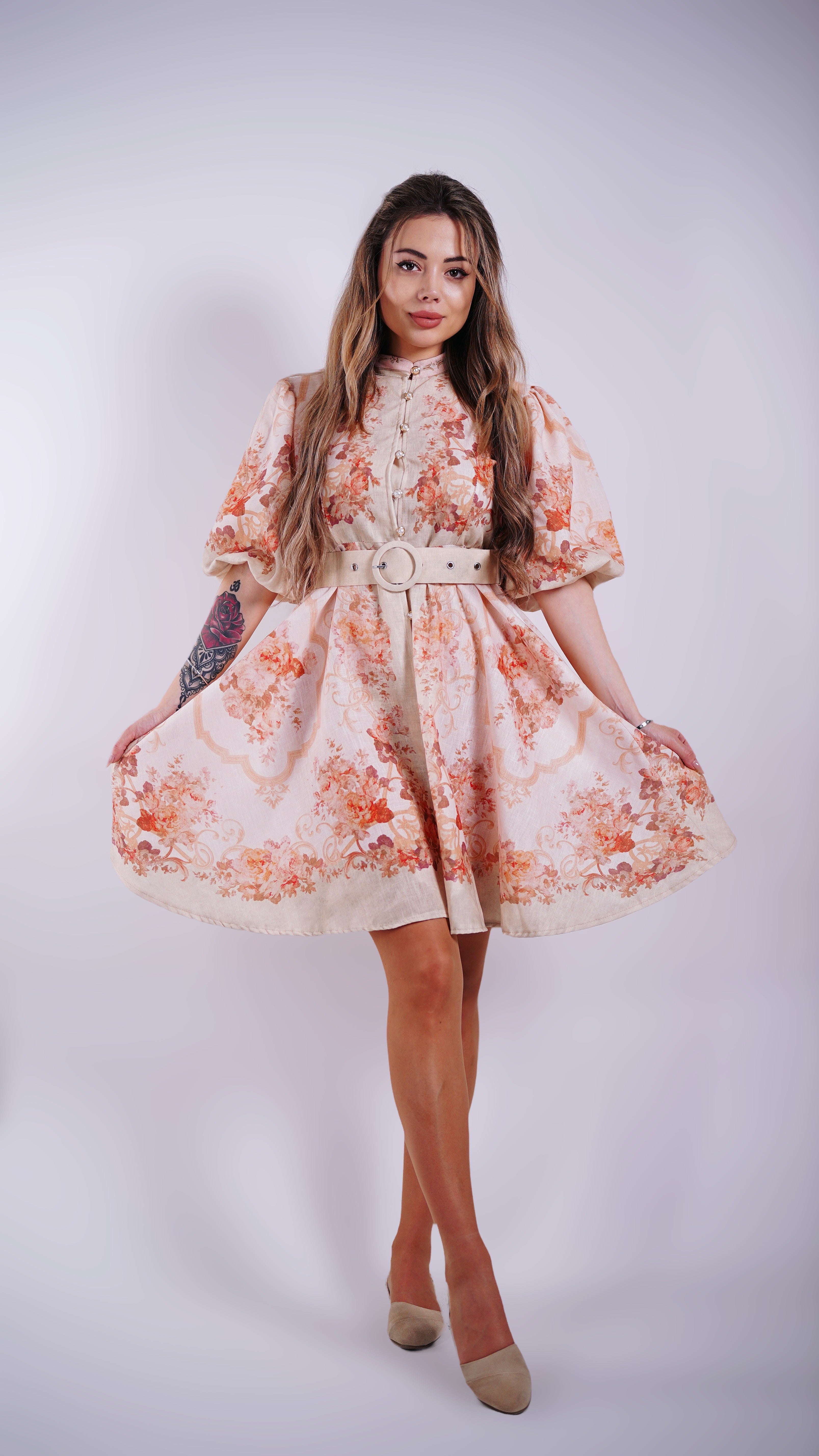 Рокля "Arabella Peach"