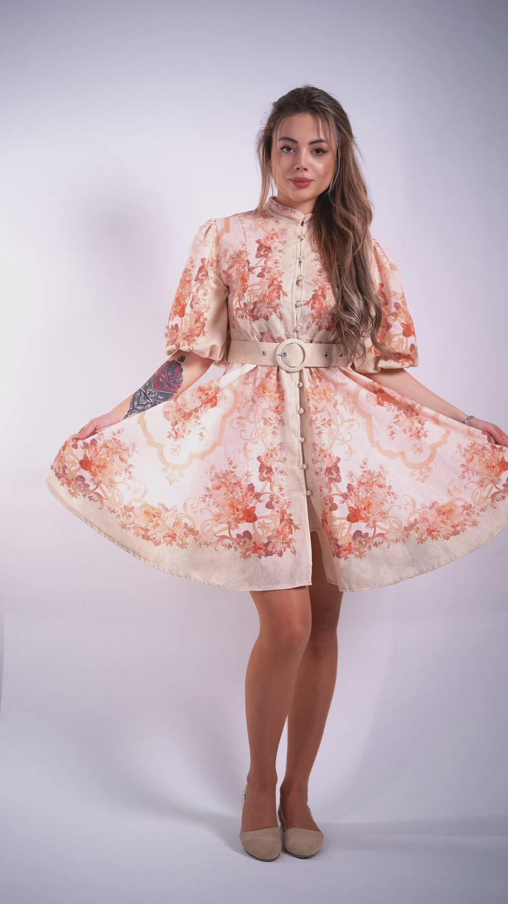 Рокля "Arabella Peach"
